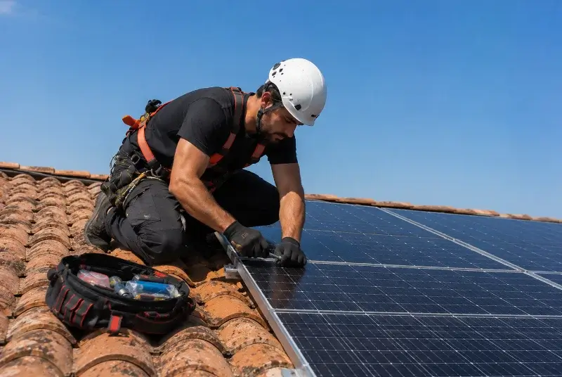 Maintenance et monitoring de panneaux solaires à Alloinay